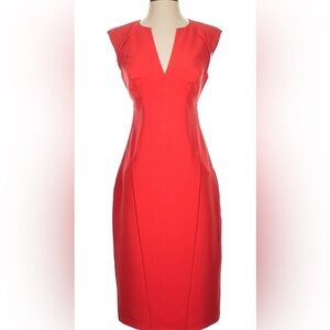 Bebe Red Midi Dress